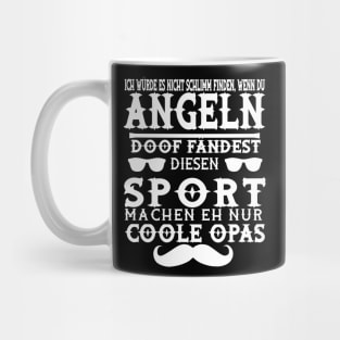 Angeln Opa Fischer Angelrute Hobby Geschenk Mug